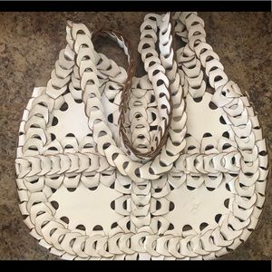 Patricia Nash White Chain Link Bag PLS READ DESCRP